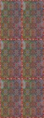 3 boyutlu çiçekler, pürüzsüz. Raster illüstrasyonu. Kahverengi ve gri renklerde.