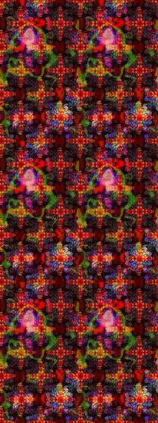 Raster illüstrasyonundaki çiçek desenli çizim. Kahverengi ve siyah renklerde. Güzel kumaş deseni. Raster illüstrasyonu.