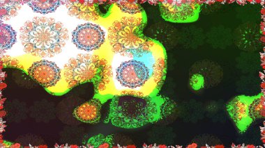 Raster illüstrasyonu. Küçük bir çiçekte eskiz deseni. Hoş bir çiçek geçmişi var. Güzel kumaş deseni.