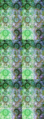 Geleneksel oryantasyon süsü. Kusursuz klasik raster altın desenli. Yeşil ve nötr renklerde altın desenli altın elementler. Klasik vintage arkaplan.