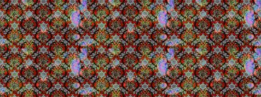 Çiçekli yaz çiçekleri. Küçük çiçekte güzel bir desen. Küçük renkli çiçekler. Moda baskıları için zarif bir şablon. Motley illüstrasyonu. Çizim.