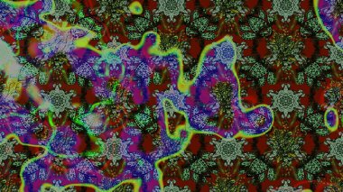 Raster resim. Çiçek desenli çiçek ve yaprakları ile. Sevimli küçük çiçek desenle.