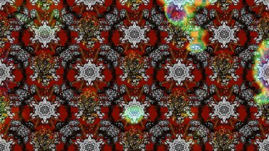 Hediye ambalaj kağıdı, tebrik kartları, posterler ve pankart tasarımı. Raster düz çiçek çizim deseni. Gri ve kahverengi renkte çiçekler.