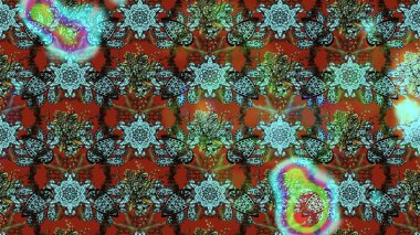 Kahverengi ve mavi renkli çiçekler. Nazik, narin çiçek arkaplanı. Raster çiçek desenli ve çiçekli..