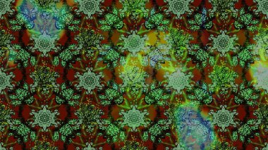 Tebrik kartı geçmişi, boyama kitabı, arkaplan ve tekstil için kullanılabilir. Taslak süsleme izi. Sınır Kızılderili çiçekli paisley patten. Raster Henna tarzı. Etnik Mandala havlusu.