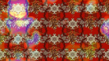 Hediye ambalaj kağıdı, tebrik kartları, posterler ve pankart tasarımı. Raster düz çiçek çizim deseni. Kahverengi ve kırmızı renkte çiçekler.