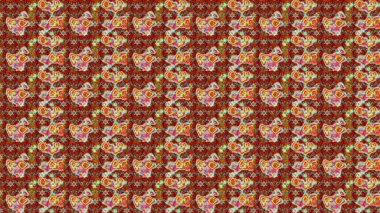 Kahverengi renklerde. Anti-stres için soyut örnek sayfası. Raster illüstrasyonu.