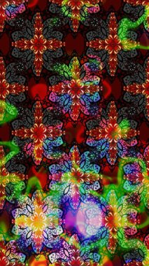 Çiçekli karalama şeklinde Raster çiçek deseni. Nazik, narin çiçek arkaplanı. Siyah ve kahverengi renkte çiçekler.