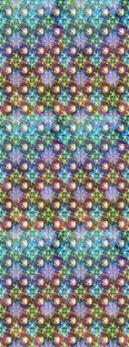 Renkli Bahar Teması eskiz kalıbı. Raster Şirin kumaş deseni. Eskiz klasiği. Düz Çiçek Elementleri Tasarımı.