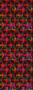 Siyah ve kahverengi renkte çiçekler. Düz Çiçek Elementleri Tasarımı. Raster illüstrasyonu. Çiçekli çiçek deseni, suluboya. Renkli Bahar Teması çizim şablonu.