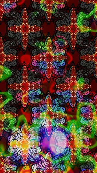 Çiçekli karalama şeklinde Raster çiçek deseni. Nazik, narin çiçek arkaplanı. Siyah ve kahverengi renkte çiçekler.