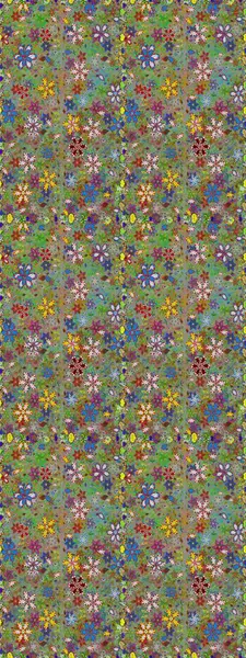 Bahar Tema Dikişsiz desen arka plan rengi. Düz çiçek öğeleri tasarım. Sorunsuz vintage. Raster şirin kumaş deseni.