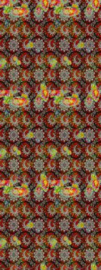 Raster çiçek desenli çiçek deseni, yapraklar, dekoratif elementler, sıçrama, lekeler, el çizimi kontur çizgileri ve Doodle çizim stili, grafik raster çizim çizimi.