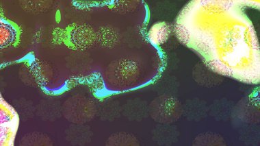 Güzel kumaş deseni. Kahverengi ve gri renklerde. Raster illüstrasyonundaki çiçek desenli çizim. Raster illüstrasyonu.