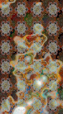 Güzel kumaş deseni. Düz Çiçek Elementleri Tasarımı. Raster illüstrasyonundaki çiçek desenli çizim. Renkli Bahar Teması çizim şablonu.