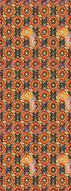 Kahverengi ve altın desenli. Klasik raster şablonu. Tekrarlayan ögelerle kusursuz soyut arkaplan.