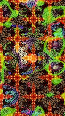 Kumaş, tekstil, duvar kağıdı baskısı için. Raster illüstrasyonu. Tomurcukları çiçek olan sevimli bir çiçek deseni. Eski usul. Eskiz geçmişi. Raster..