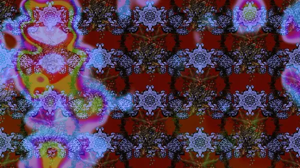 Mor ve kahverengi renkte çiçekler. Küçük çiçekte sevimli çiçek deseni var..