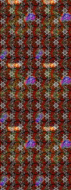 Çiçekli karalama şeklinde Raster çiçek deseni. Kahverengi ve gri renkli çiçekler. Nazik, narin çiçek arkaplanı.