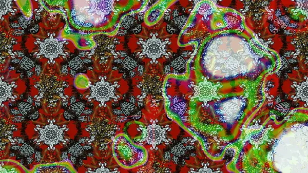 Moda baskısı, albüm, ambalaj kağıdı ve duvar kağıdı için zarif dekoratif süslemeler. Kahverengi ve gri renkli şirin çiçekler. Küçük çiçekli basit bir çiçek çizimi. Raster illüstrasyonu.