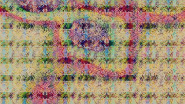 Çiçek deseni. Düz Çiçek Elementleri Tasarımı. Raster güzel kumaş deseni çiziyor. Renkli Bahar Teması çizim şablonu.