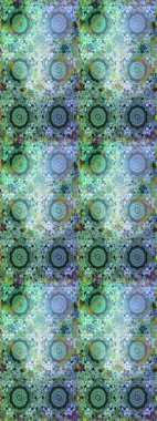 Mavi renklerdeki altın elementler. Geleneksel klasik raster altın pürüzsüz desen. Barok tarzında kusursuz bir doğulu süsü..