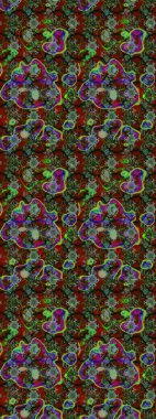 Suluboya çizim kalıbı. Dekorasyon ve tasarım için güzel bir desen. Raster illüstrasyonu. Eski model. Çiçeğin suluboya çizimlerinin mükemmel deseni. Moda yazdırma.