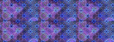 Çiçek deseni. Renkli Bahar Teması eskiz kalıbı. Raster illüstrasyonu. Düz Çiçek Elementleri Tasarımı. Chichi kumaş deseni çiz.