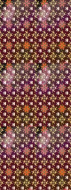 Mor renkli vadi çiçekleri. Raster çiçek desenleri çiziyor..