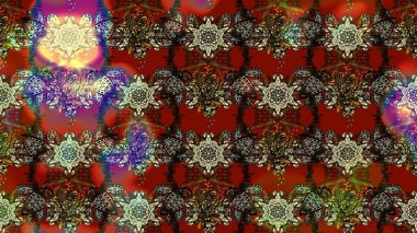 Çiçekler suluboya eskiz deseni. Raster Stili kumaş deseni.