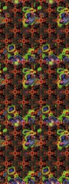 Elle boyanmış suluboya resim çizimleri, çiçekler ve bitkiler. Kahverengi ve siyah renkte çiçekler.