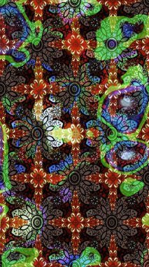 Raster illüstrasyonu. Renkli Bahar Teması eskiz kalıbı. Chichi 'nin kumaş kalıbını çiz. Çiçek deseni. Düz Çiçek Elementleri Tasarımı.