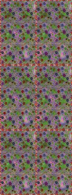 Küçük çiçekli basit, dikişsiz desen. Raster illüstrasyonu. Moda baskısı, albüm, ambalaj kağıdı ve duvar kağıdı için zarif dekoratif süslemeler. Yeşil ve nötr renklerde şirin çiçekler.