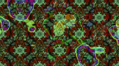 Kızılderili desenli desenli desenli şal deseni. Raster Henna dövme stili. Tekstil, tebrik kartı, boyama kitabı, telefon kılıfı baskısı için kullanılabilir. Etnik Mandala süsü.