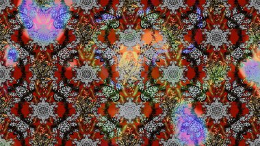 Klasik çiçekler. El çizimi, soyut ve süslü elementler. Yaz çiçekleri teması. Suluboya resim taklit Raster çizimi. Gri ve kahverengi renkler.