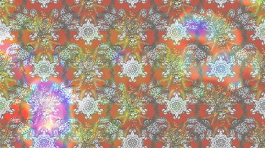 Eskiz arkaplan modeli. Raster - stok. Yapraklı çiçekler ve kır ve nötr renklerde papatya çiçekleri..