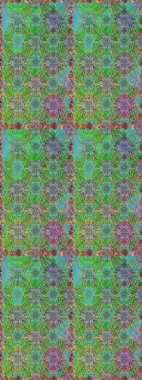 Renkli grunge soyut arka planda yakut yeşil ve nötr çiçeklerle gelişir. Parmak izi, kumaş, duvar kâğıdı, tekstil için raster dokusu. İşlemeli çiçek desenli..