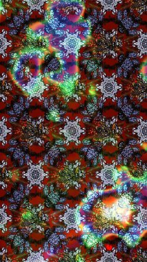 Vadinin çiçekleri kahverengi ve gri renklerde. Raster çiçek desenleri çiziyor..