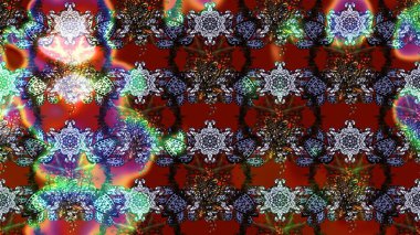 Kırmızı ve kahverengi renkli güzel tekstil. Raster illüstrasyonu. Suluboya çiçekli çiçek deseni.