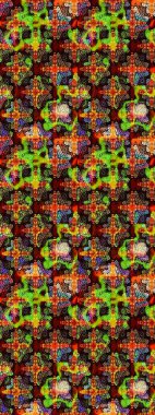 Fantezi çiçekli eskiz deseni, doğal duvar kağıdı, çiçek desenli kıvrım çizimi. Paisley el çizimi elementler. Ev dekoru.