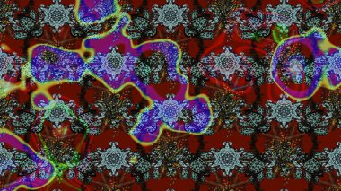 -Kırmızı ve kahverengi çiçekler. Çiçek kompozisyonu. Doğa. Küçük çiçekte güzel bir desen var. Raster deseni. Çiçek kolajı. Çiçek arka planı.