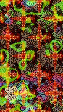 Raster Güzel kumaş deseni. Çiçek arkaplan ile soyut zarafet çizim deseni.