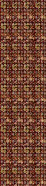 Eskiz tarzı kahverengi ve kırmızı renkler. Raster illüstrasyonu. Raster illüstrasyonu. El yapımı çiçek ve bitki koleksiyonu. Şirin karalamalı çiçek deseni çiz..