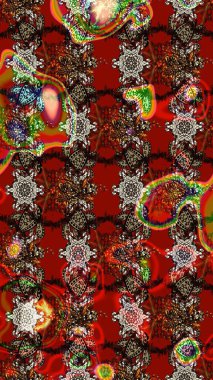 Botanik çizim kalıbı. Organik elementler. Suluboya etkisi. Raster deseni.