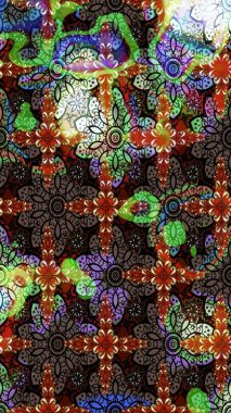 Kahverengi ve siyah renklerde. Küçük çiçekteki sevimli çiçek deseni. Soyut çiçek çizim kalıbı arka planı. Raster deseni. Raster illüstrasyonu.