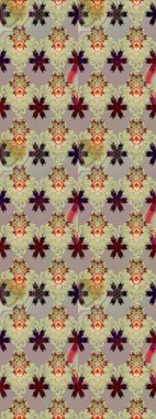 Çiçekler suluboya eskiz deseni. Raster Stili kumaş deseni.