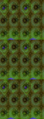 Çiçek desenli raster, yeşil çizgi grafik desenli soyut raster arkaplan. Modern stil dokusu.