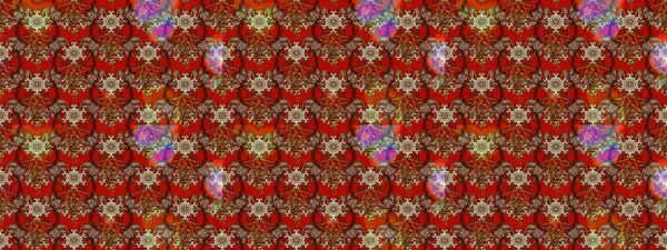 Motley illüstrasyonu. Küçük renkli çiçekler. Küçük çiçekte güzel bir desen. Moda baskıları için zarif bir şablon. Kahverengi ve kırmızı çiçekli bahar çiçekleri.