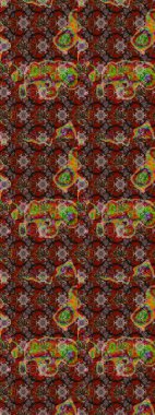 Egzotik çiçekler, kahverengi ve kırmızı renkler üzerine botanik, parlak klasik doğa. Klasik tropikal doğal elementlerin suluboya seti. Raster illüstrasyonu.