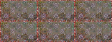 Gri renkli parlak çiçekli halı ile kusursuz desen..